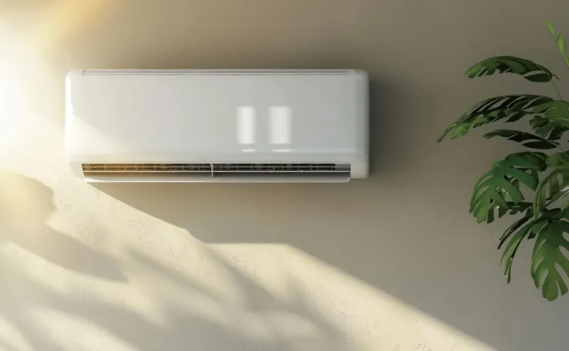 安装在墙上的空调的照片