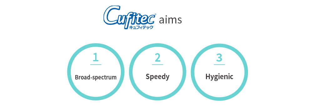 Cufitec's Three Goals: Effective, Fast, and Good for Various Microorganisms