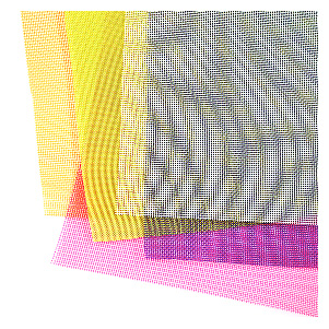 The image of dyed mesh