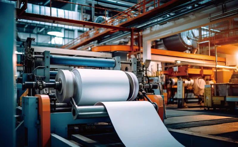 Illustration of the papermaking process