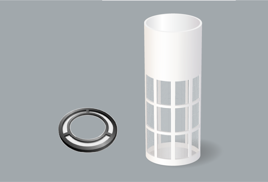 Cylindrical and circular mesh filters