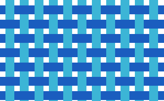 Illustration of blue and light blue woven pattern