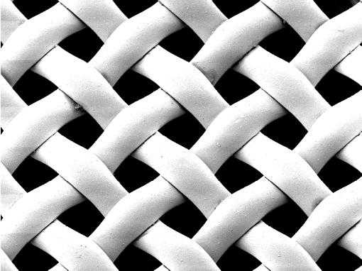 Enlarged image taken with SEM of UXscreen