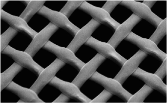 Enlarged image taken with SEM of V-screen NEXT